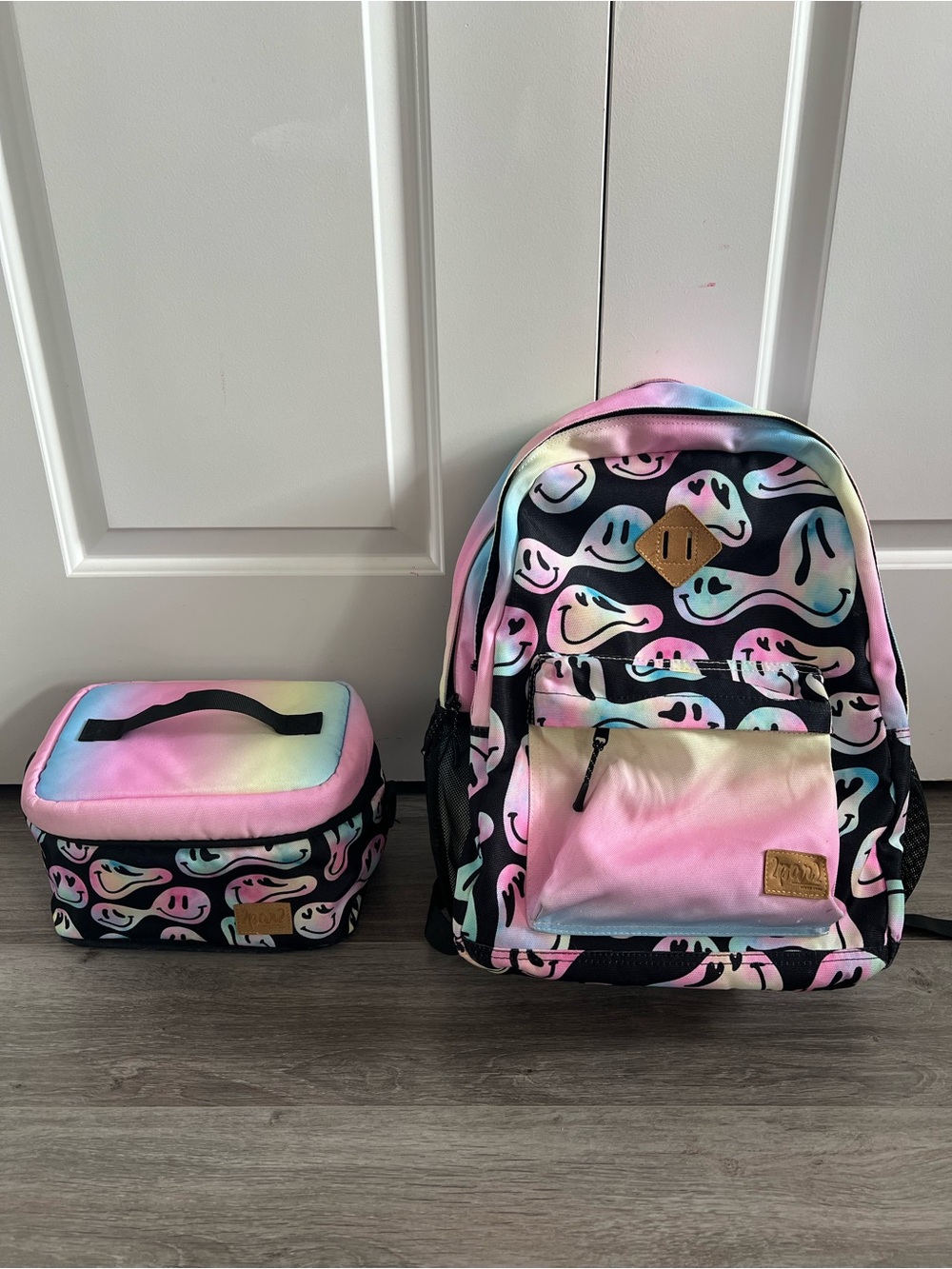 deux par deux Pastel Rainbow Ghost Backpack & Lunch Box Set